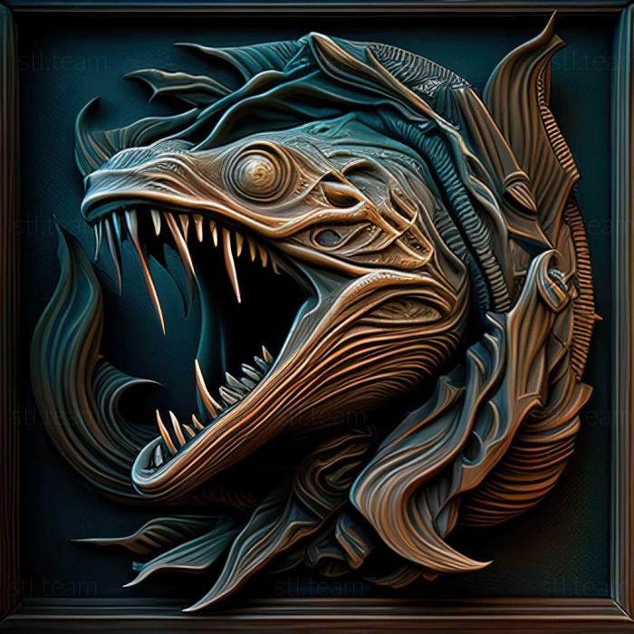 3D model sea monster (STL)